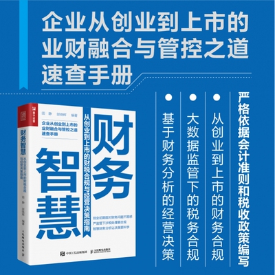 财务智慧 从创业到上市的财税合规与经营决策指南 企业业财