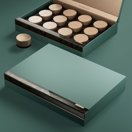 2026新款绿茶小罐空礼盒12罐通用