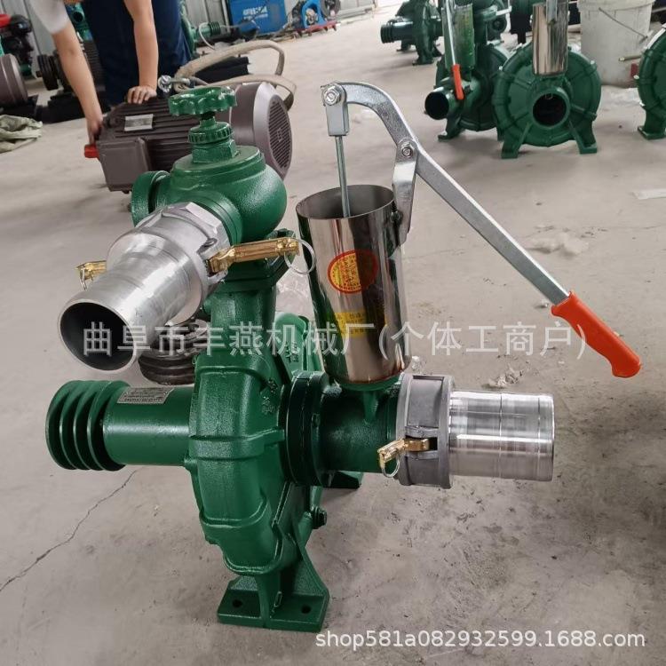 市政排涝抗旱抽水泵玉米地干旱浇地机4轮手推车自吸泵