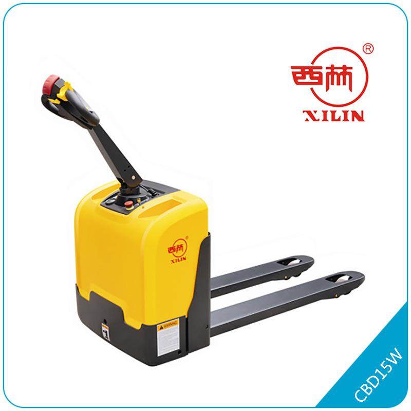 行走式全电动托盘搬运车宁波如意液压叉车1.5吨t地牛小金刚