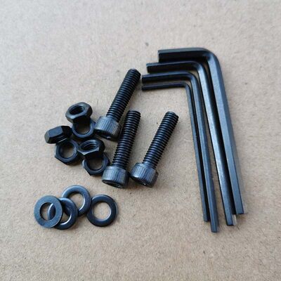 1225pcs发黑12.9级高强度杯头内六角螺丝圆柱头内六棱螺钉螺栓