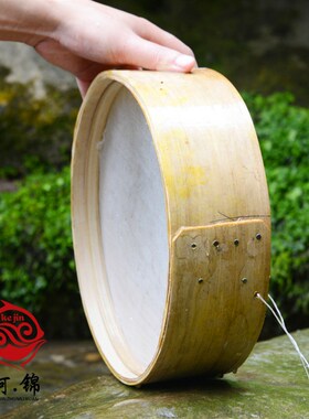 柯锦 天然手工竹编茶叶筛子 竹筛子 米面粉筛子 竹簸箕 园簸箕