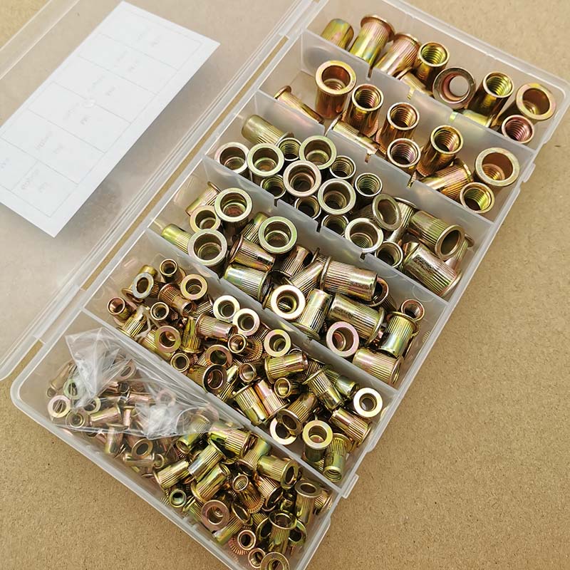 230pcs 镀彩锌拉铆螺母盒装 M3/M4/M5/M6/M8/M10组合套装