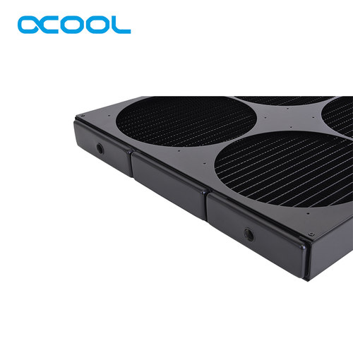 Alphacool 45mm厚 紫铜大功率工业高压9x140mm 1260mm冷排散热器