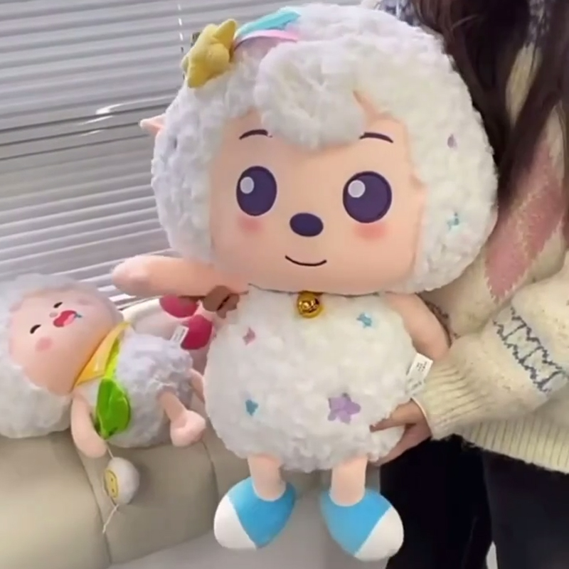 可爱喜羊羊儿童玩具懒羊羊玩偶美羊羊娃娃睡觉抱枕生日礼物送女生