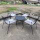 户外桌椅套装 房地产售楼处庭院室外防水防晒铁艺桌子茶几椅子组合