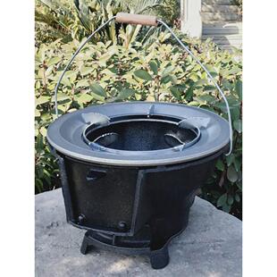 铸铁柴火炉炭炉烧烤炉木炭柴灶取暖烤火炉灶烤肉炉碳烤户外烧烤架