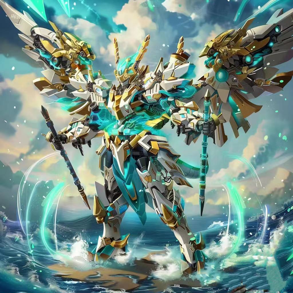 国创机甲摩动核哪吒模型拼装玩具