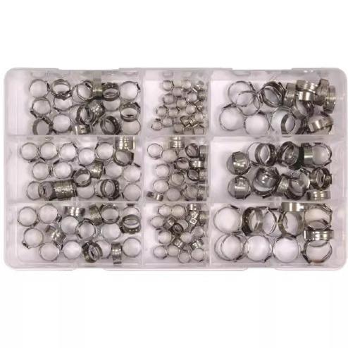 易尔拓汽修工具170件套卡箍套装卡盘固定卡扣端口接头YT-067842