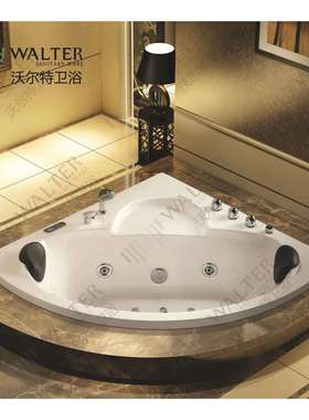 1.2米~1.5米三角豪华亚克力浴缸—嵌入式冲浪按摩缸WB-284