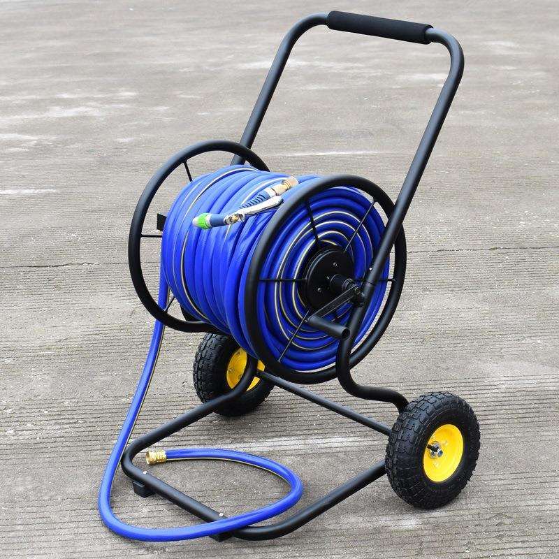 车盘管卷管器家用收纳水管收纳架大型软管手推洗车浇花水管器花园