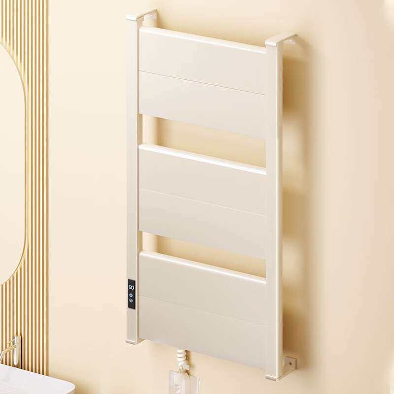 田园沐歌碳纤维智能电热毛巾架卫生间加热烘干置物架浴室浴巾架