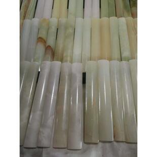 阿富汗玉文房四宝白玉镇尺书房摆件