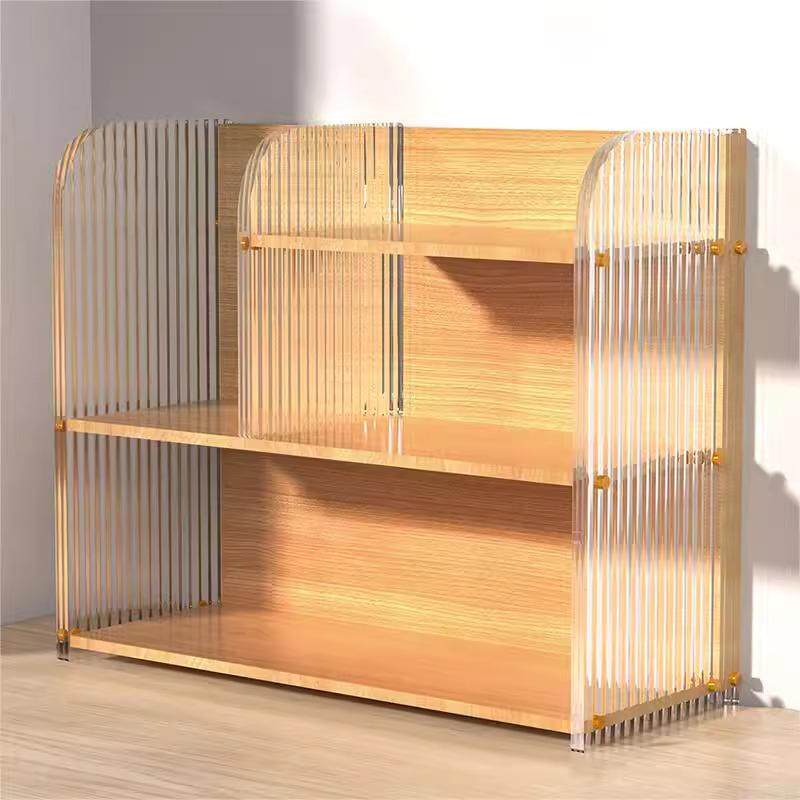 桌面置物架办公桌工位桌上台面收纳架儿童简易书柜多层书架绘本架