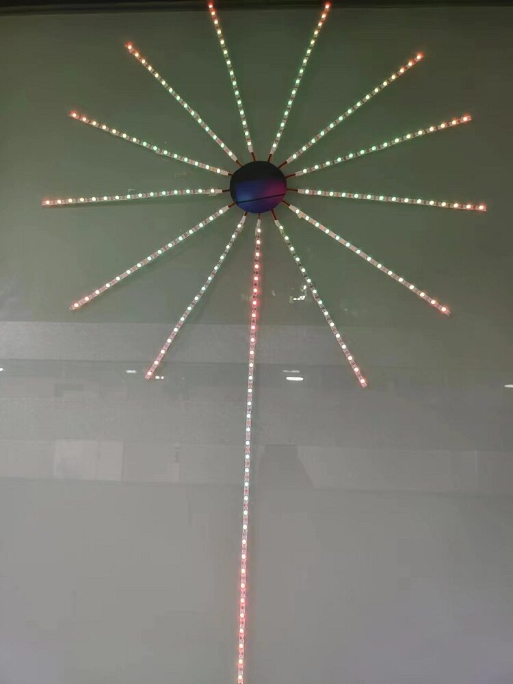 LED幻彩烟花灯带APP音乐5V