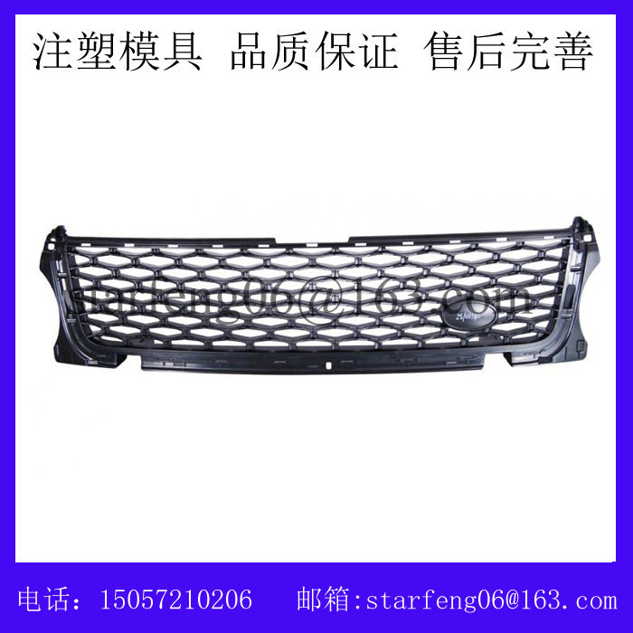 专业制造汽车中网面罩格栅塑料模