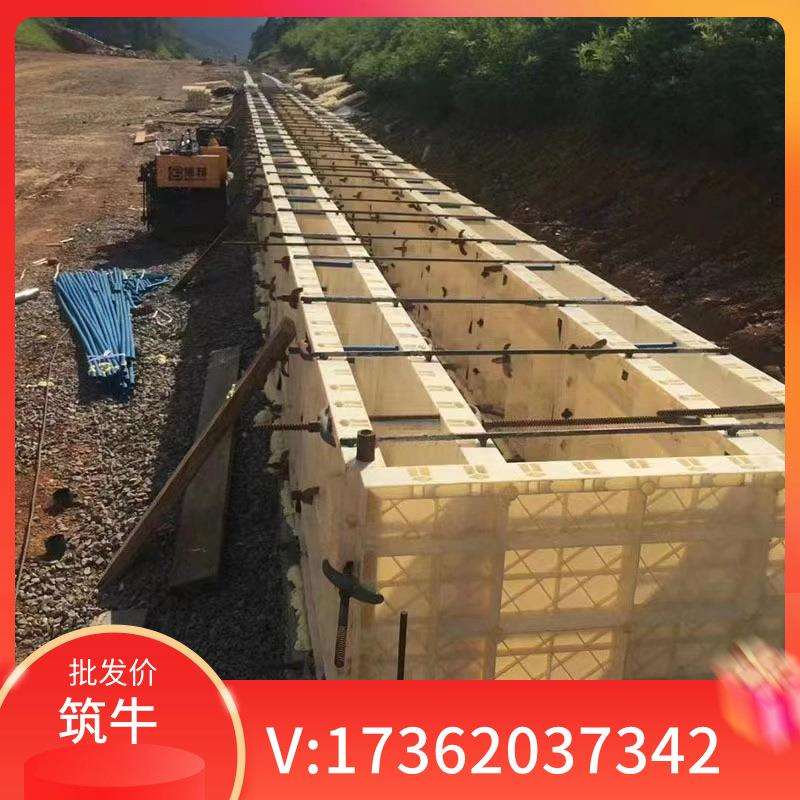 装配式模板水渠水沟模具桥梁隧道定型立塑钢ABS方模水沟盖板模厂