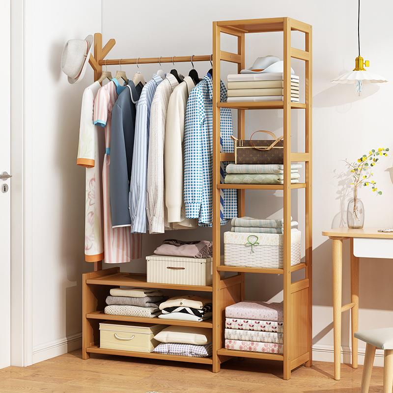 5ZV7宿舍小型简易实木衣柜家用儿童衣物收纳柜衣橱宝宝卧室衣