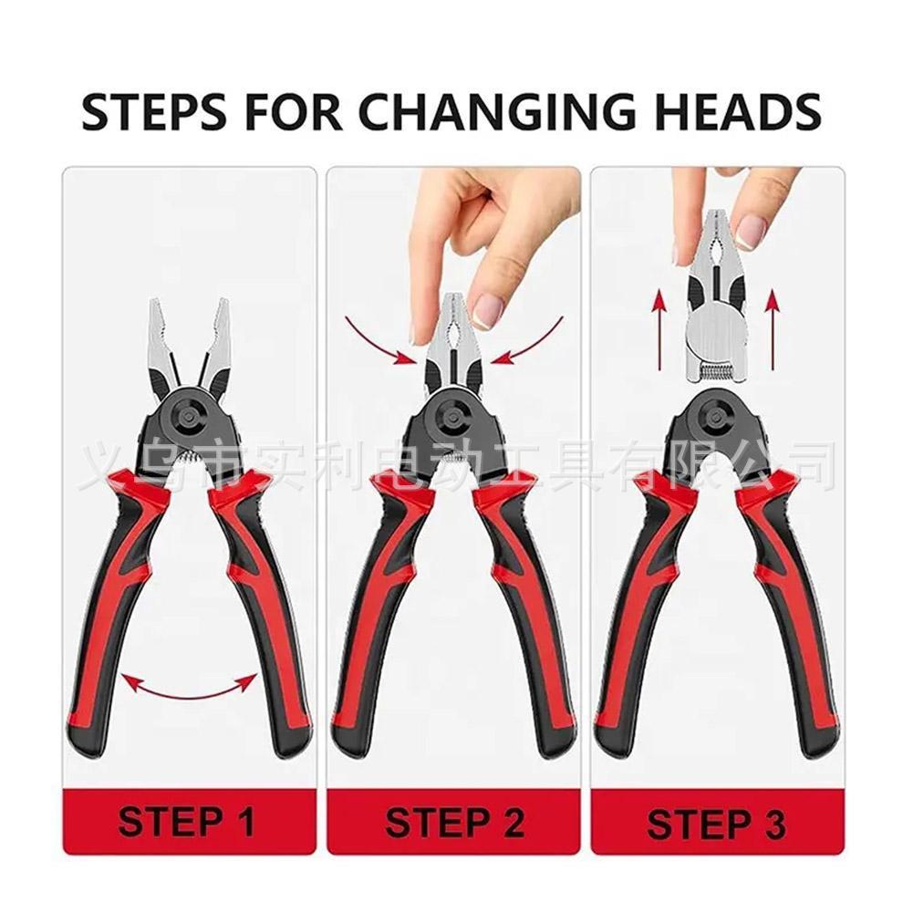 热销五合一组合可互换钳子套件剥线钳套装电子维修工具