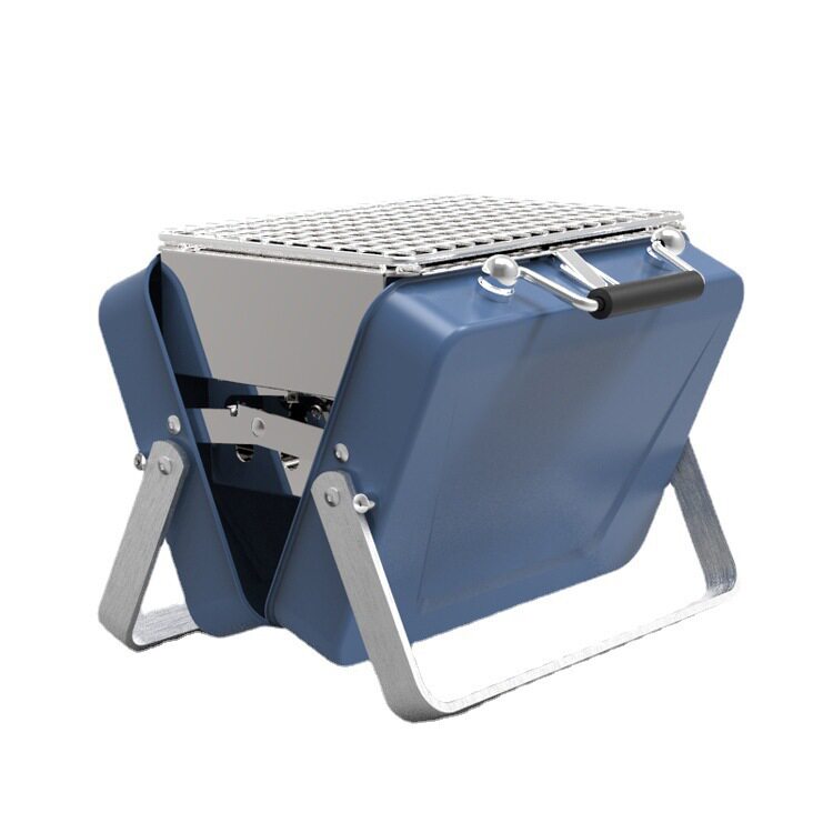 户外便携折叠烧烤架迷你BBQ烧烤炉手提式公文包家用露营碳烤炉