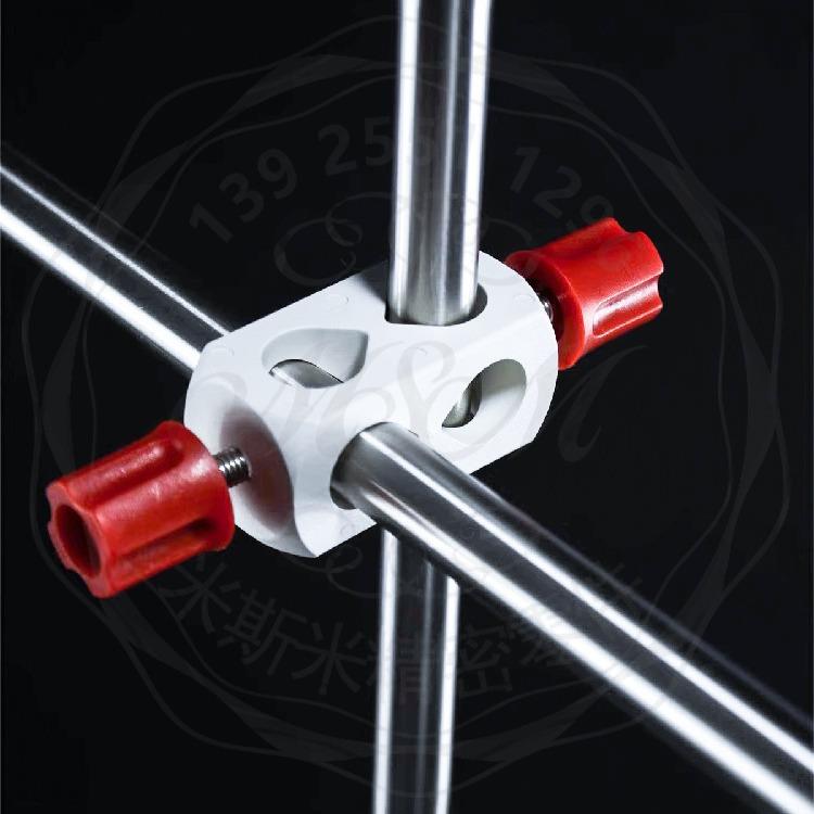 塑料平行夹多向直角夹双顶丝固定夹塑胶防腐蚀耐酸碱实验室用