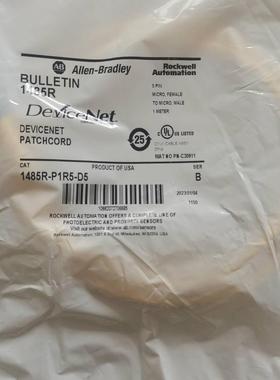 ALLENBRADLEY罗克韦尔M12双端预铸D网线1米1485R-P1R5-D5