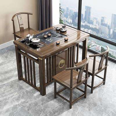 阳台茶桌椅实木小型客厅茶台家用小户型泡茶桌简约烧水壶泡茶专用