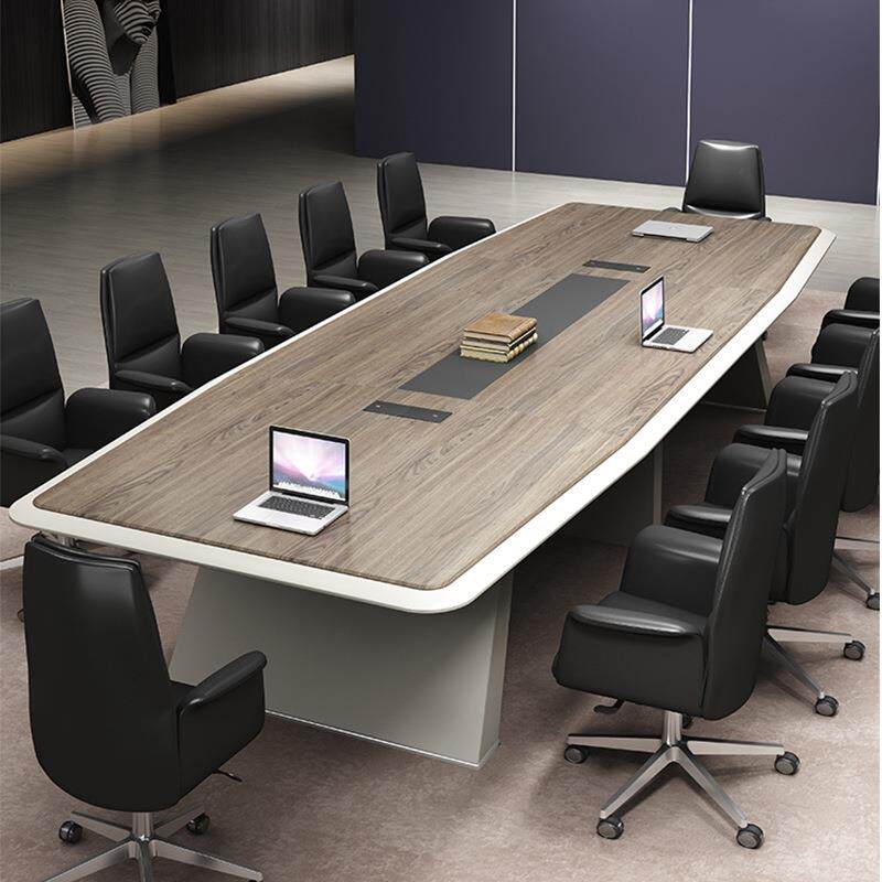 现代简约大型会议桌办公室洽谈桌4.5/6米会议台办公会议桌椅组合