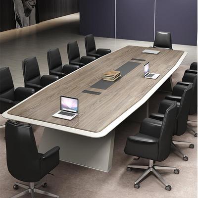 现代简约大型会议桌办公室洽谈桌4.5/6米会议台办公会议桌椅组合