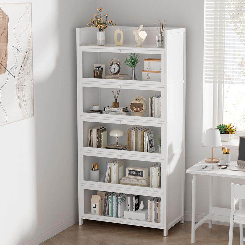 书架书柜一体靠墙防尘透明门落地家用带柜门痛柜展示柜收纳置物架