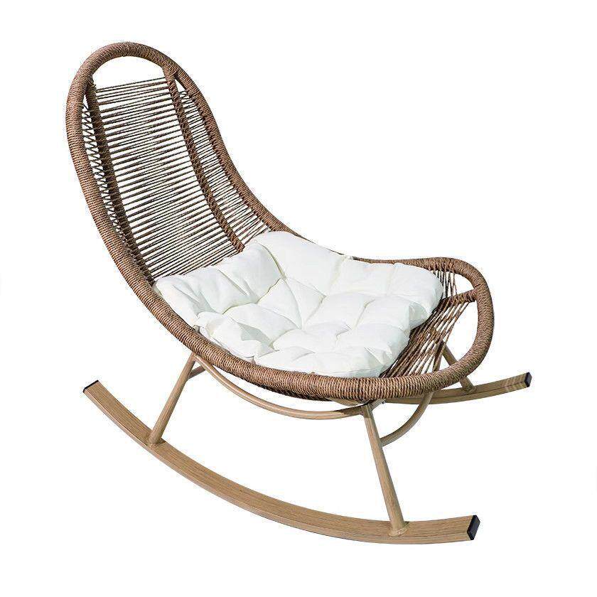 摇椅躺椅阳台休闲家用藤椅户外藤编庭院椅子懒人沙发摇摇单人午睡