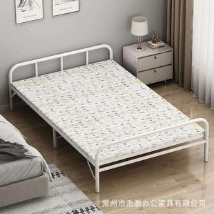 办公室午休单人用折叠床家用简易款双人便携结实耐用出租房专用床
