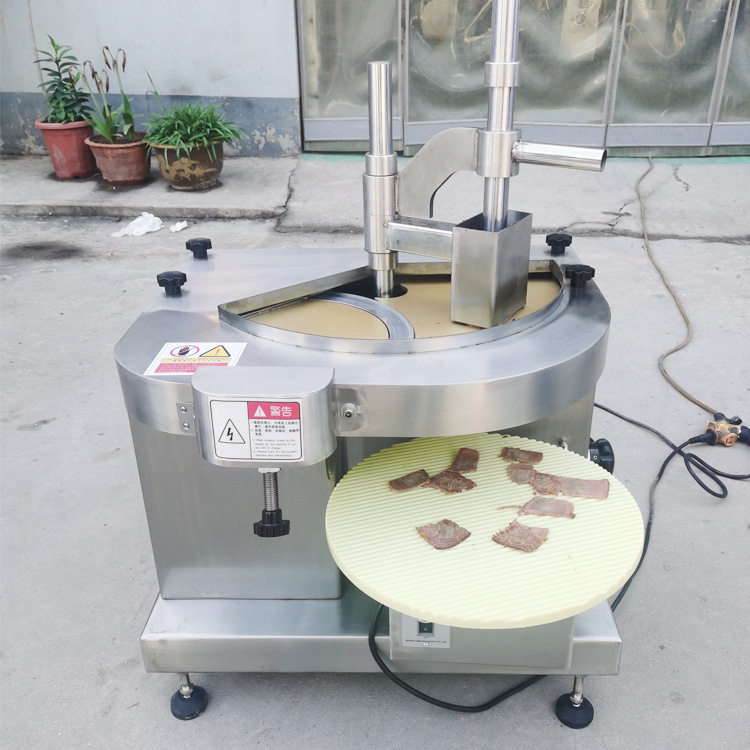 小型熟肉切片机仿手工鲜肉切片机不锈钢切板筋五花肉鲜牛羊肉片机
