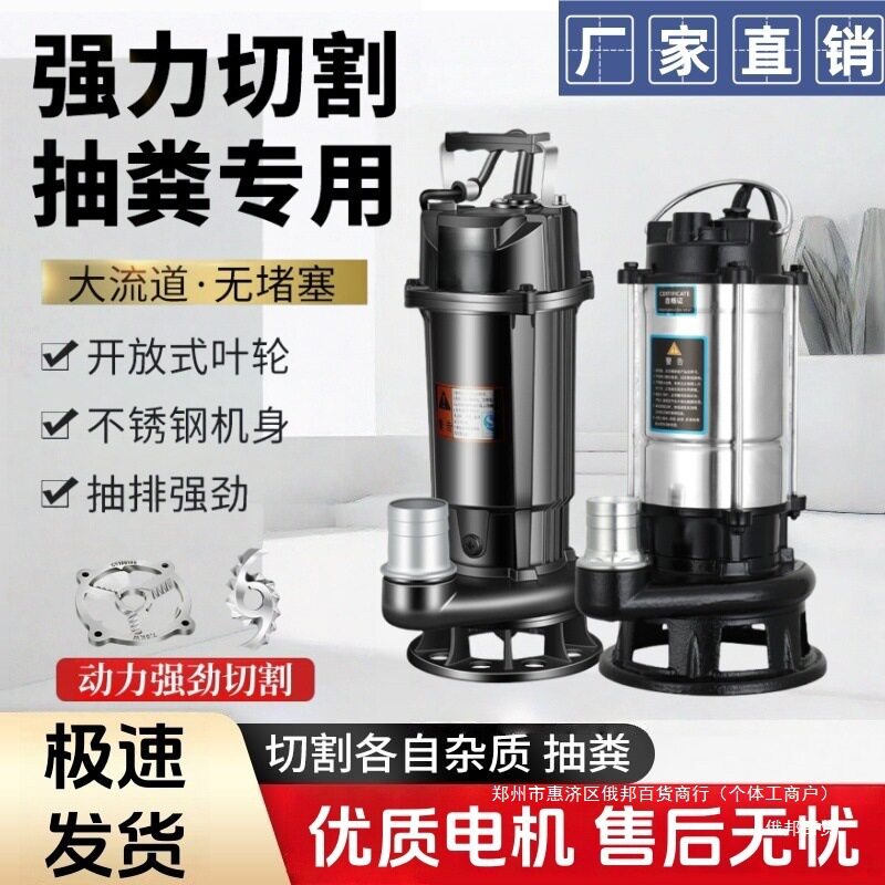 220V小型高扬程化粪池污水泵
