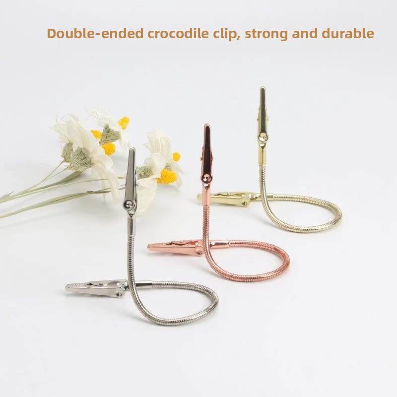 双头鳄鱼夹立式支架造型多功能简约家用其他五金件鳄鱼夹蚊香支架