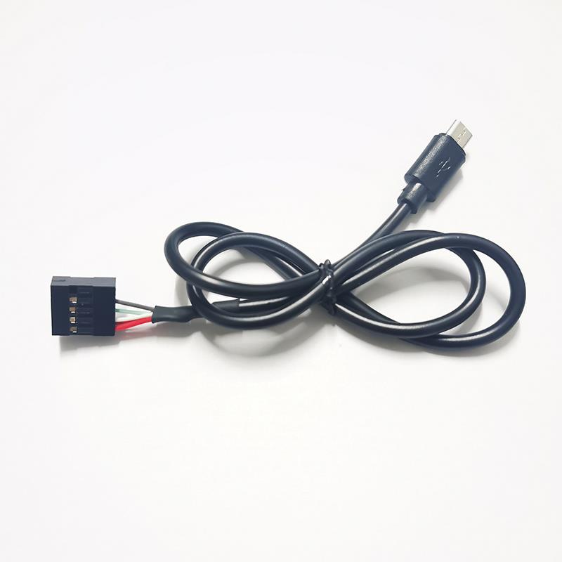 9针USB串口杜邦线2.54 转Micro USB电脑主板内置机箱连接线数据线