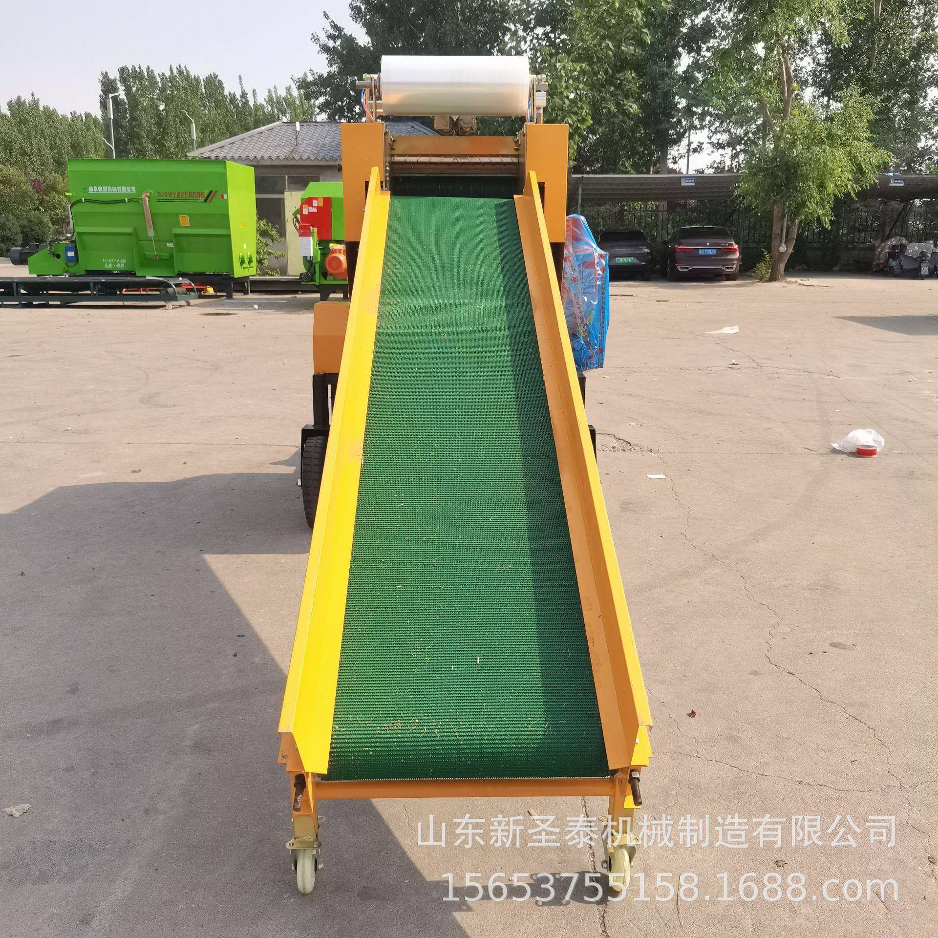 饲料青储打捆机草料青贮包膜机玉米秸杆双包膜打包机