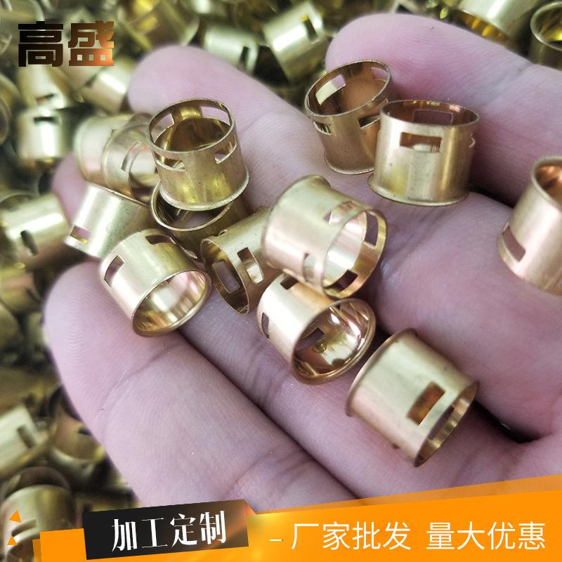 厂家制造各类铜管配件精密空心镂空黄铜管件精密加工铜管配件