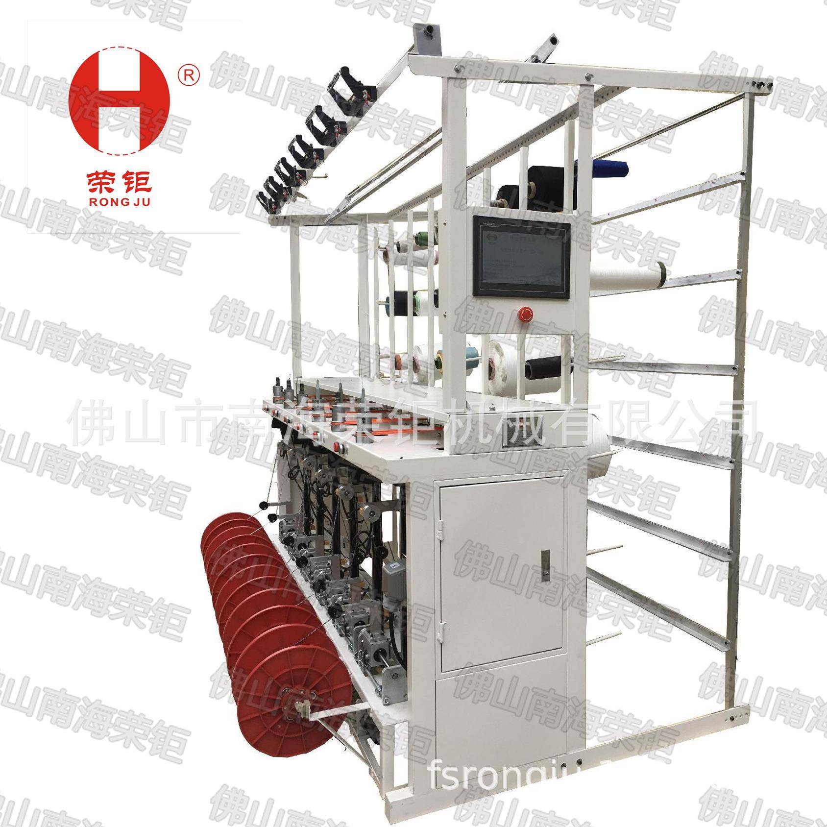 佛山工厂直销针通机张力统一单锭单控自动收卷盘头包芯绳机