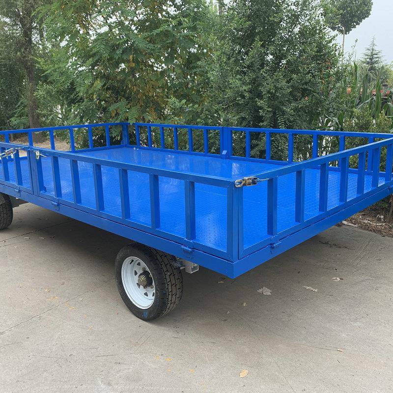 高栏平板低栏自卸挂车工厂车间载重运输高栏挂车小型机械设备货车