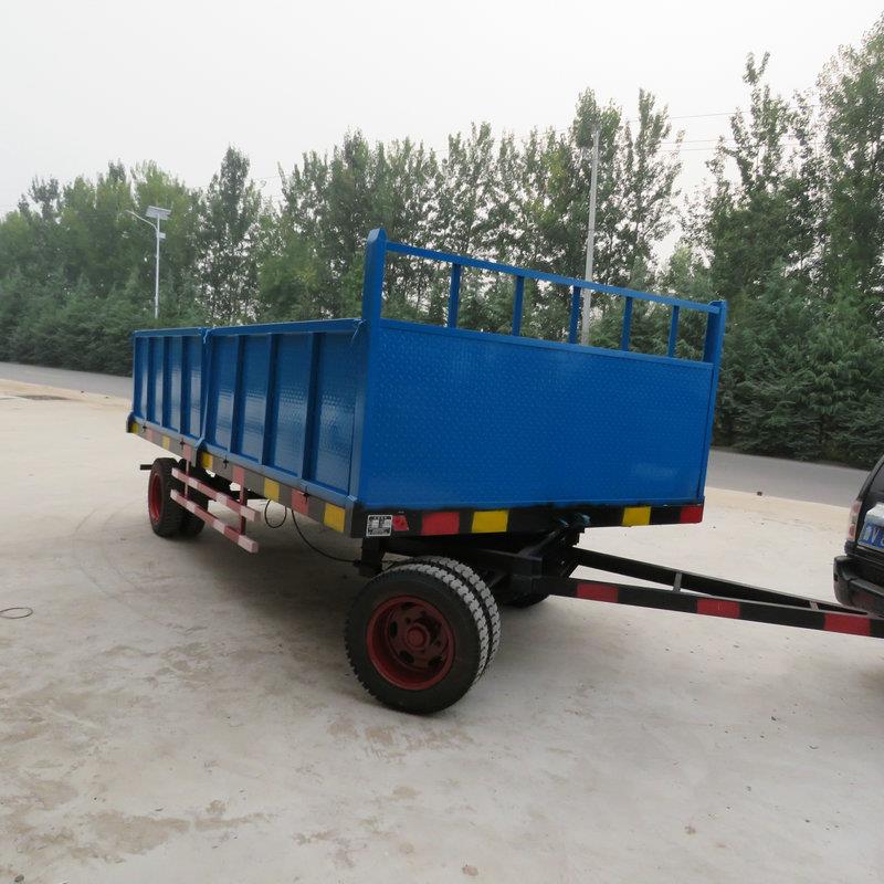 山东厂农用四轮高栏挂车厢式牵引自卸农用挂车农用拖车