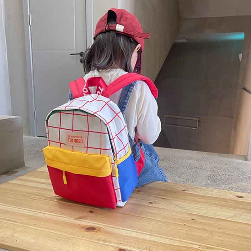 宝宝上学帆布双肩包新儿童幼儿