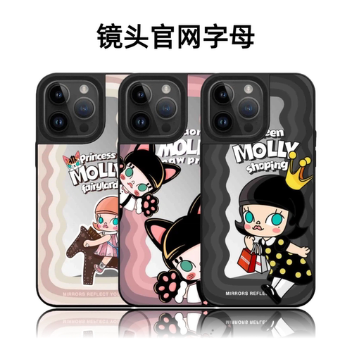 CASETiFiY联名波浪纹黑天使Molly茉莉16Pro适用于iPhone17Promax苹果15plus手机壳14镜面13磁吸华强北平替女