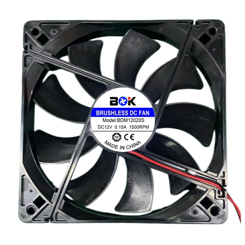 BOK 电源超静音散热风扇 BDM12020S 12020 12v 0.15A机箱超薄12cm