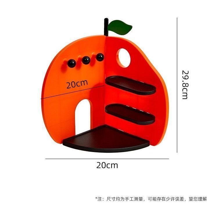 橘子造型首饰收纳架耳环戒指手链项链展示架珠宝饰品挂架首饰架
