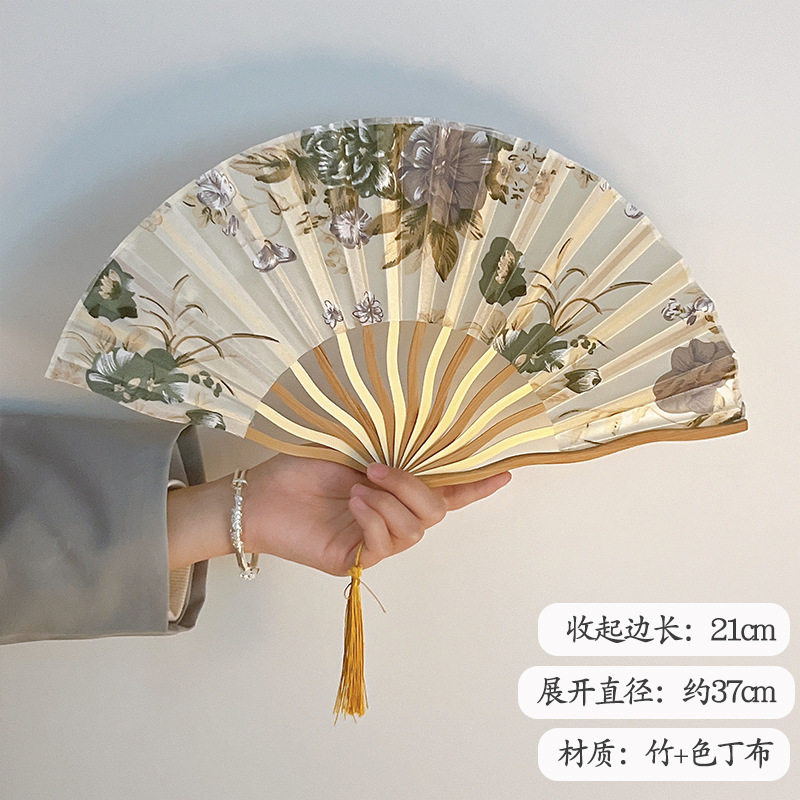 古风折扇中国风夏天扇子汉服旗袍新中式迷你小折扇随身折叠便携