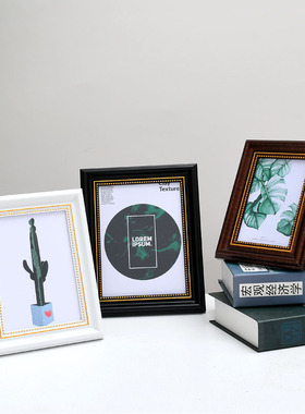 创意复古摆台相框 家居装饰画框照片墙 挂墙横竖两用