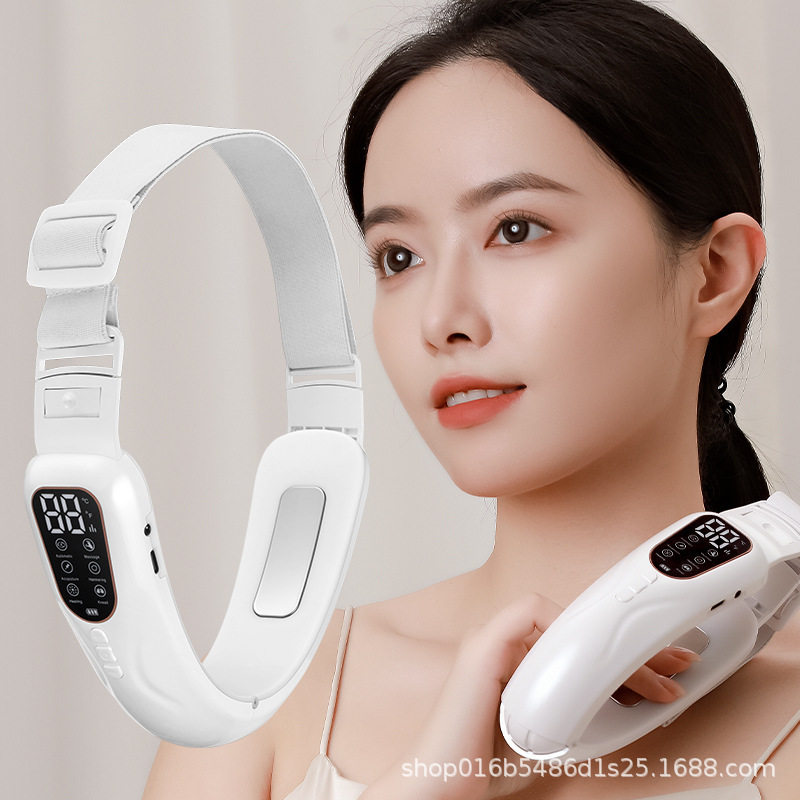 家用v脸仪微电流提拉紧致脸部按摩仪红蓝光嫩肤双下巴v脸神器