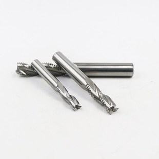 三刃铝用粗皮刀 涂层钢用钨钢粗皮刀 波纹开粗4刃合金刀6 8 10 12