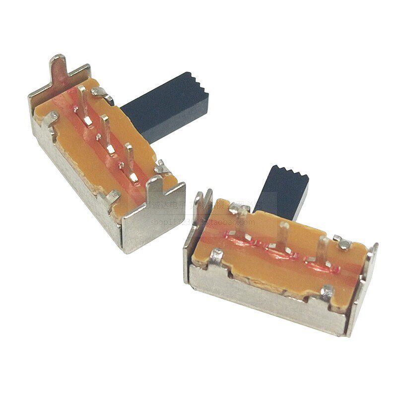 拨动开关 SK-12F14G4/G5/G6/G7 1P2T 单排卧式 2挡 侧拨/滑动开关